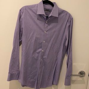 Purple DKNY slim fit button down